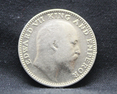 Half Rupee 1907 Edward VII Silver coins