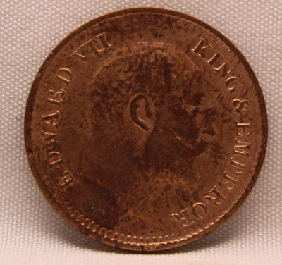 1\2 Pice 1907 Edward VII Bronze coins