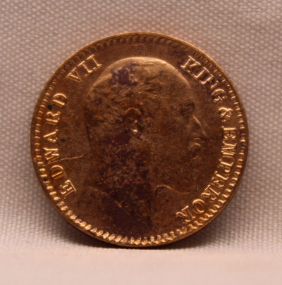 1\12 Anna 1907 Edward VII Copper coins