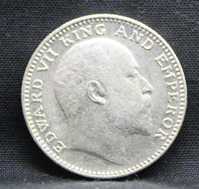 Half Rupee 1907 Edward VII Silver coins