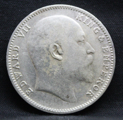 1 Rupee 1907 Edward VII Silver coins