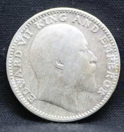 Half Rupee 1907 Edward VII Silver coins