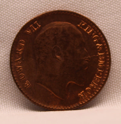 1\12 Anna 1907 Edward VII Copper coins