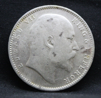 1 Rupee 1907 Edward VII Silver coins