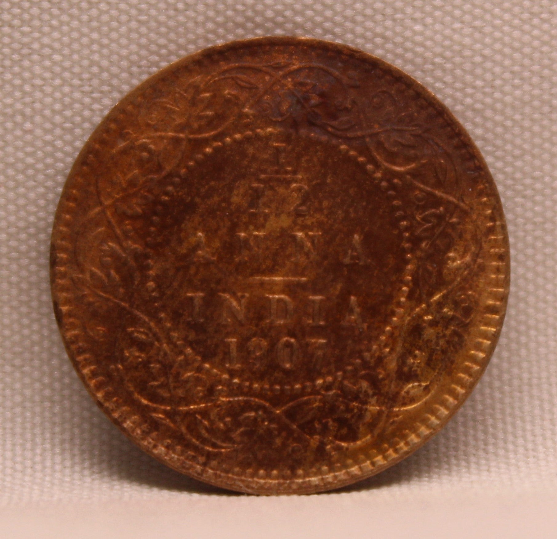 1\12 Anna 1907 Edward VII Copper coins