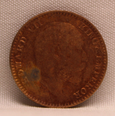 1\12 Anna 1907 Edward VII Copper coins