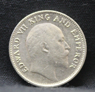 1\4 Rupees 1907 Edward VII Silver coins