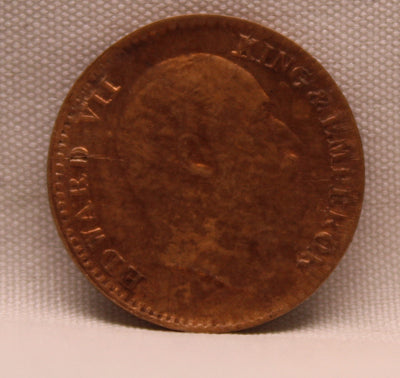 1\12 Anna 1907 Edward VII Copper coins