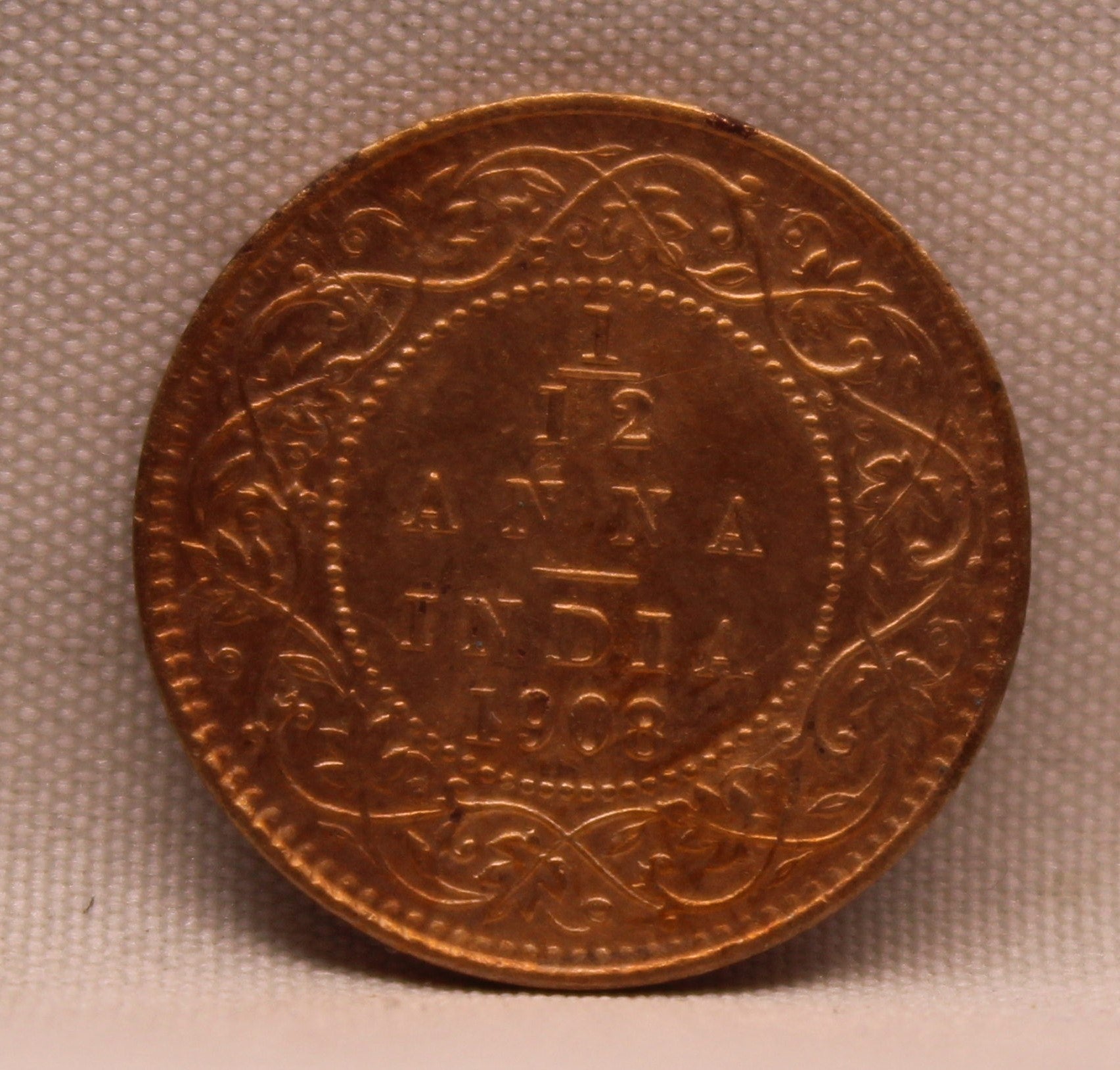 1\12 Anna 1908 Edward VII Copper coins