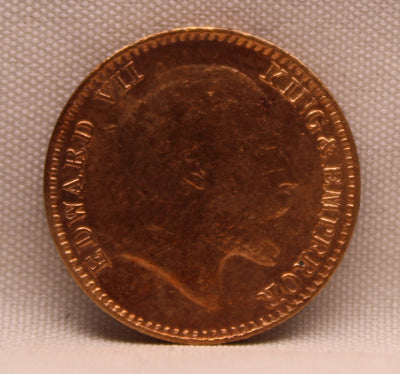 1\12 Anna 1908 Edward VII Copper coins