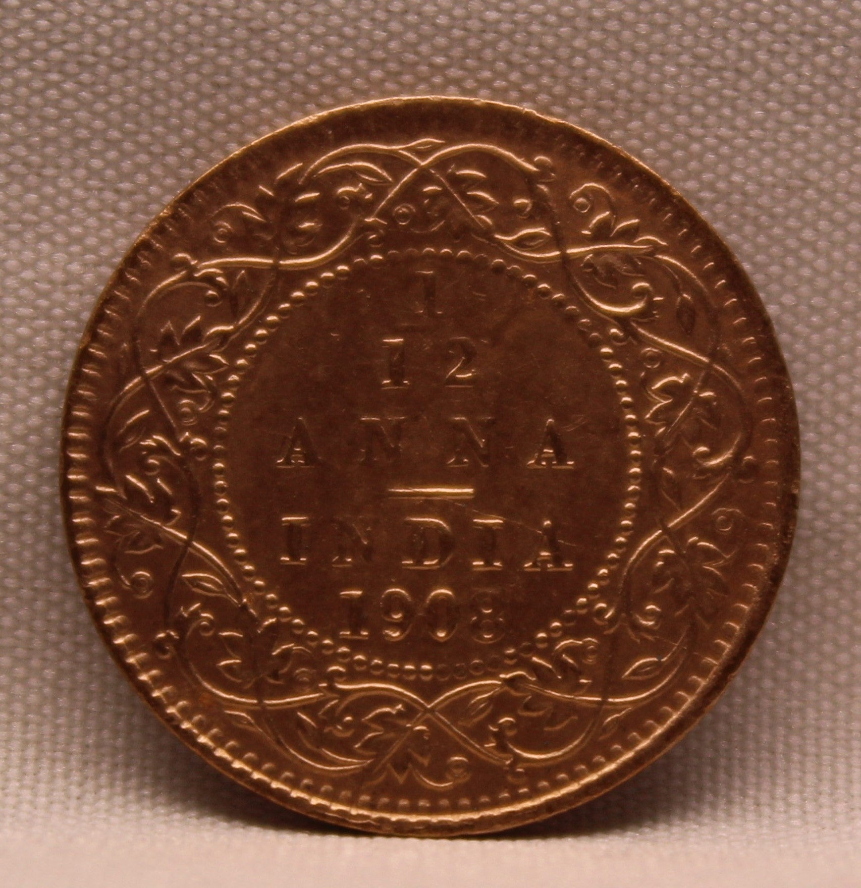 1\12 Anna 1908 Edward VII Copper coins