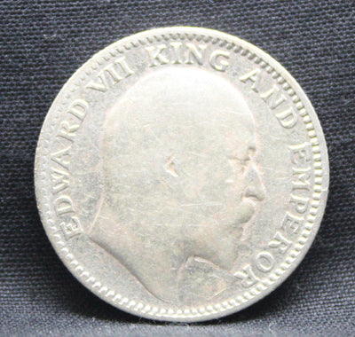 Half Rupee 1908 Edward VII Silver coins