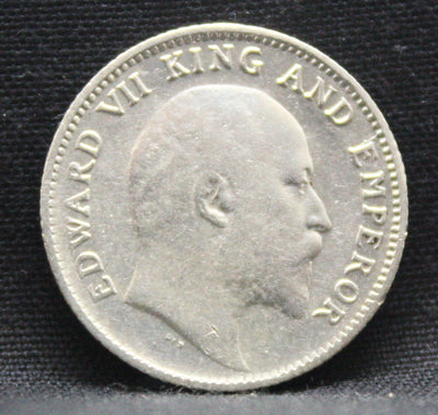 1\4 Rupees 1908 Edward VII Silver coins