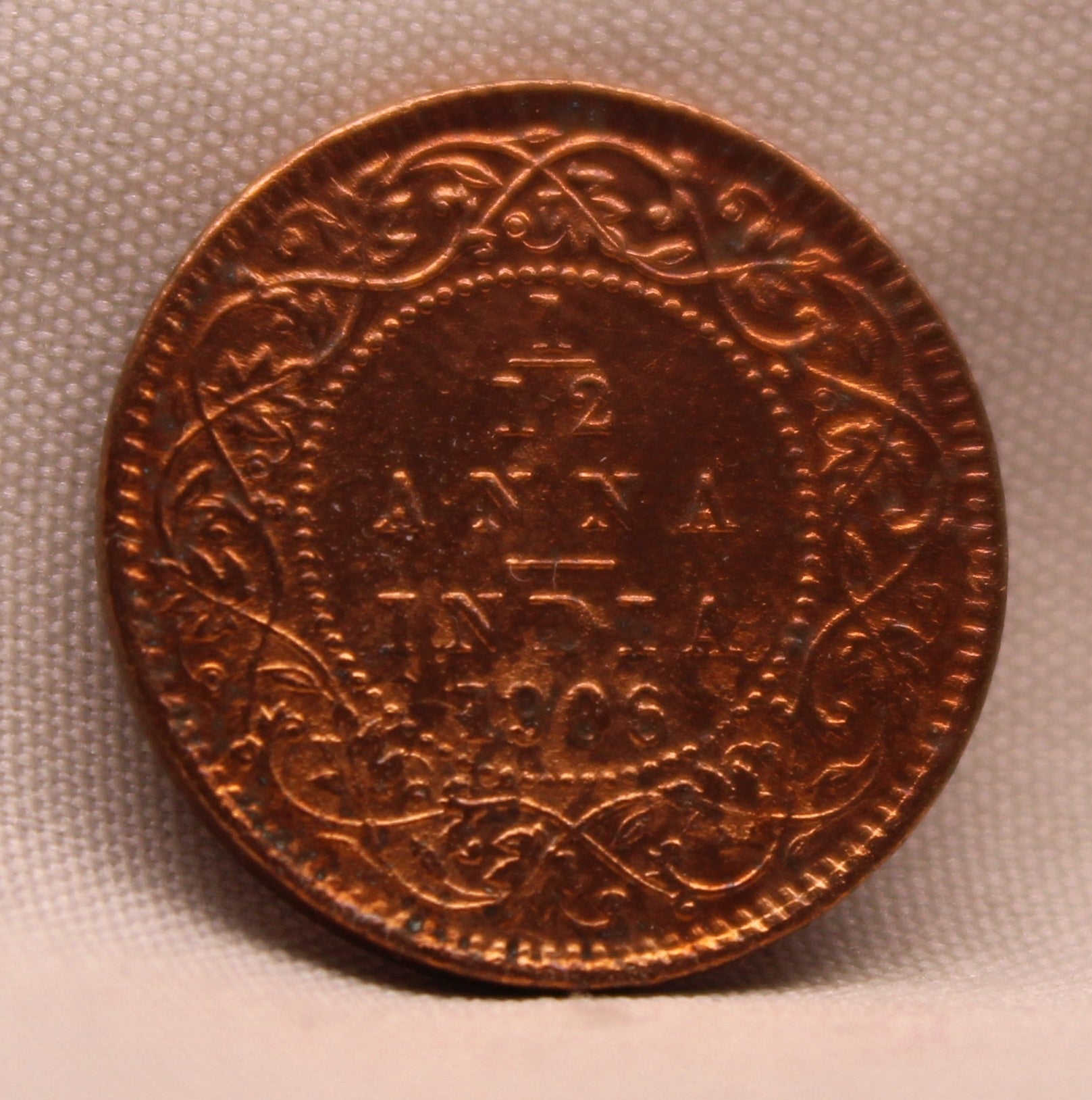 1\12 Anna 1908 Edward VII Copper coins