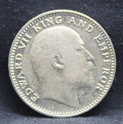 Half Rupee 1908 Edward VII Silver coins