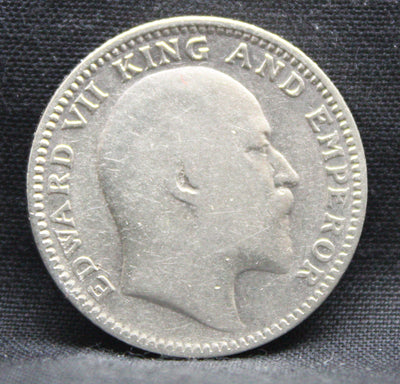 Half Rupee 1908 Edward VII Silver coins