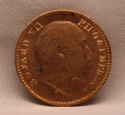 1\12 Anna 1908 Edward VII Copper coins