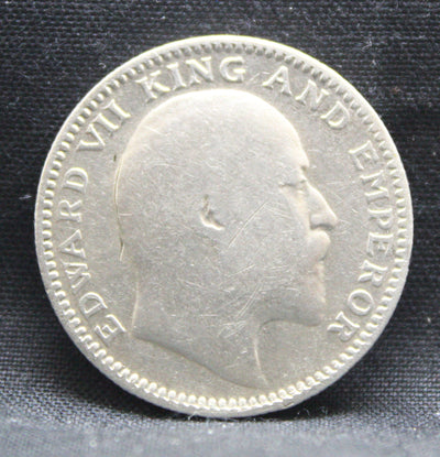 Half Rupee 1908 Edward VII Silver coins