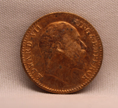 1\12 Anna 1908 Edward VII Copper coins