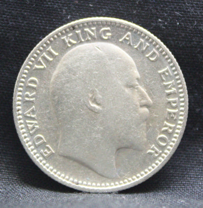 Half Rupee 1909 Edward VII Silver coins