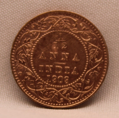 1\12 Anna 1909 Edward VII Copper coins