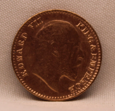 1\12 Anna 1909 Edward VII Copper coins