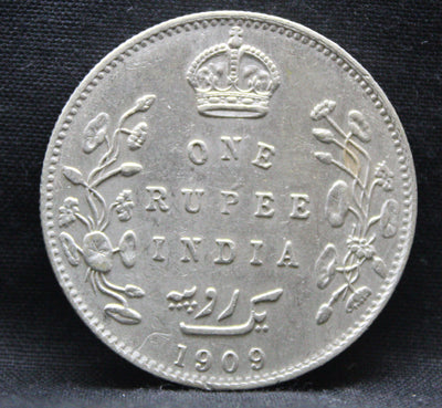 1 Rupee 1909 Edward VII Silver coins