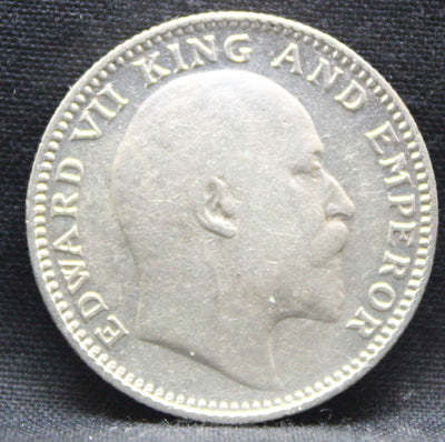 Half Rupee 1909 Edward VII Silver coins