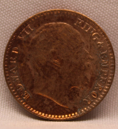 1\12 Anna 1909 Edward VII Copper coins