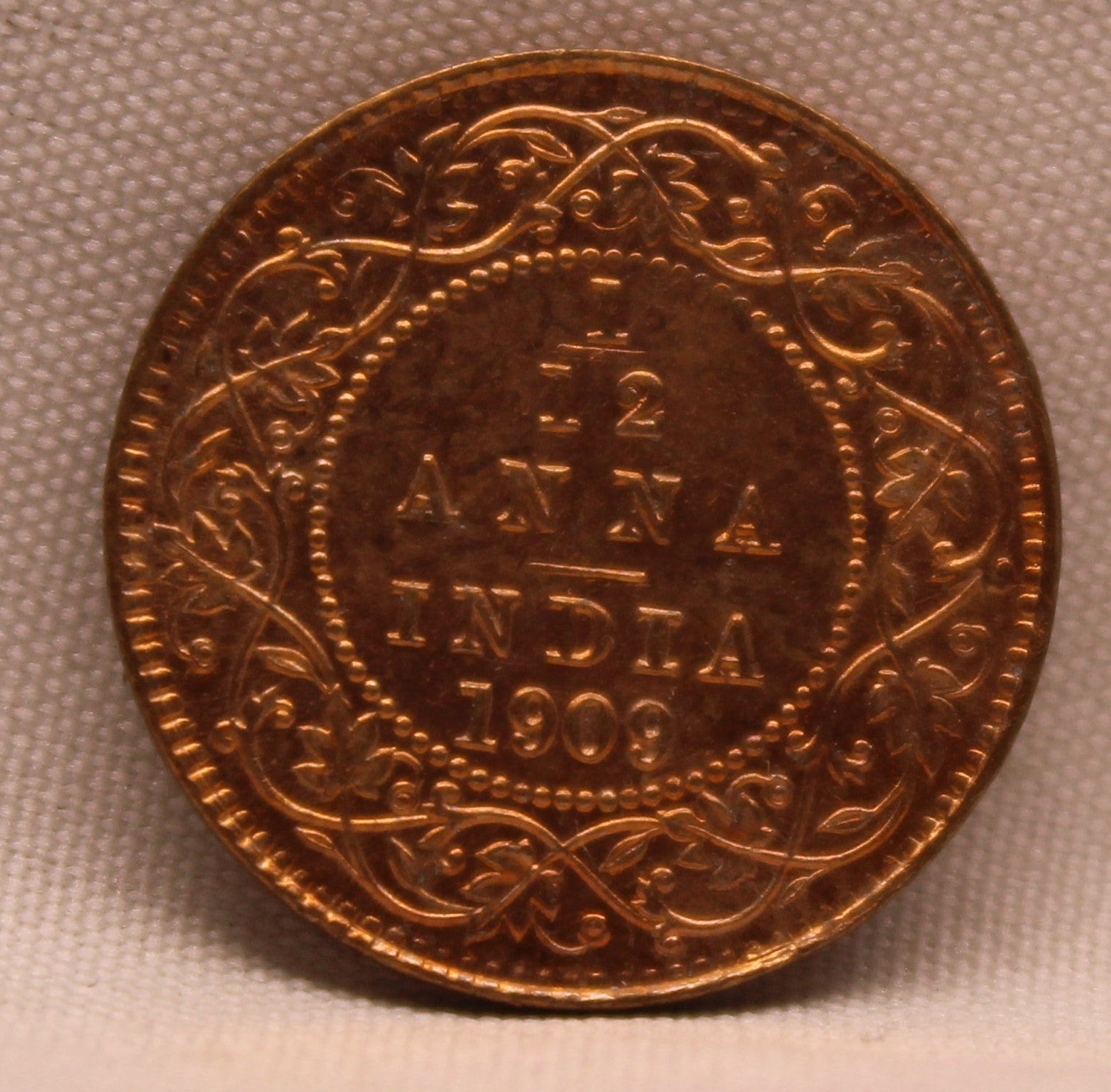 1\12 Anna 1909 Edward VII Copper coins