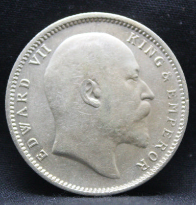 1 Rupee 1909 Edward VII Silver coins