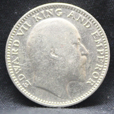 Half Rupee 1909 Edward VII Silver coins