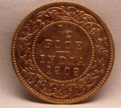 1\2 Pice 1909 Edward VII Bronze coins