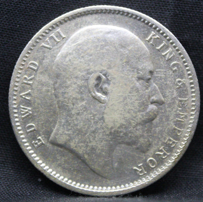 1 Rupee 1909 Edward VII Silver coins