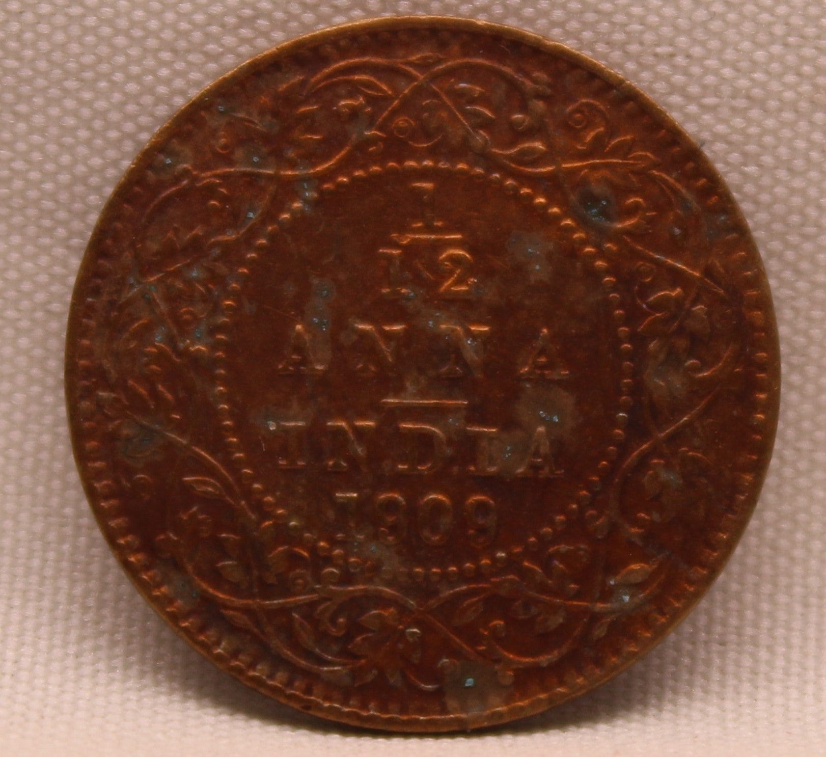 1\12 Anna 1909 Edward VII Copper coins