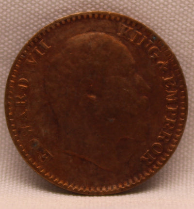 1\12 Anna 1909 Edward VII Copper coins