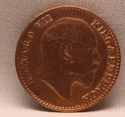 1\12 Anna 1909 Edward VII Copper coins