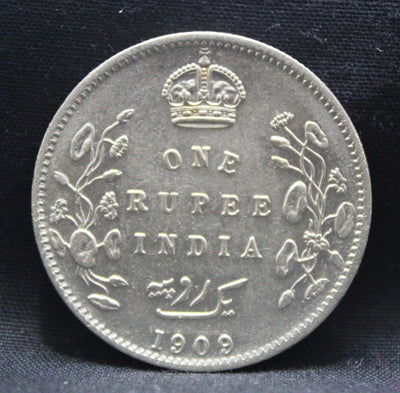 1 Rupee 1909 Edward VII Silver coins