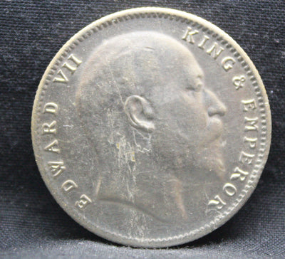 1 Rupee 1909 Edward VII Silver coins