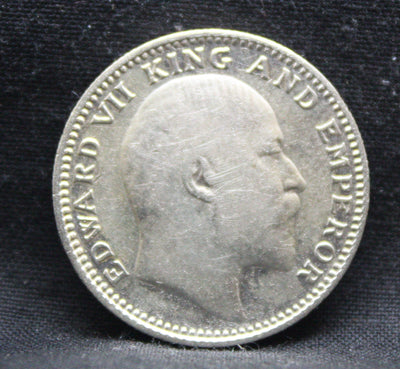 Half Rupee 1909 Edward VII Silver coins