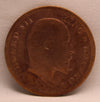 1\4 Anna 1909 Edward VII Bronze coins