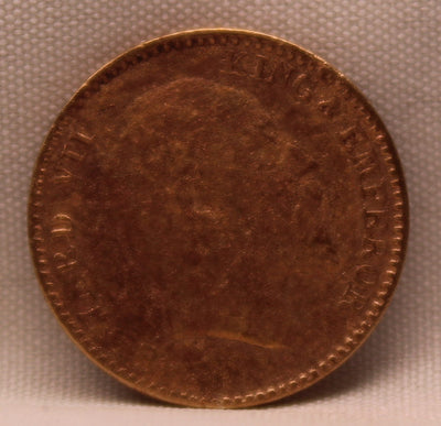 1\12 Anna 1909 Edward VII Copper coins