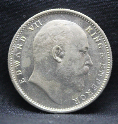 1 Rupee 1909 Edward VII Silver coins