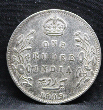 1 Rupee 1909 Edward VII Silver coins