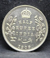 Half Rupee 1909 Edward VII Silver coins