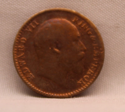 1\12 Anna 1909 Edward VII Copper coins