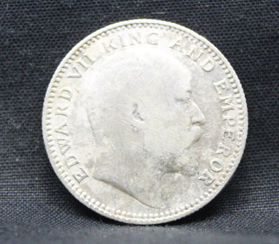 Half Rupee 1909 Edward VII Silver coins