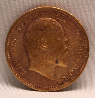 1\4 Anna 1909 Edward VII Bronze coins