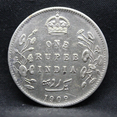 1 Rupee 1909 Edward VII Silver coins