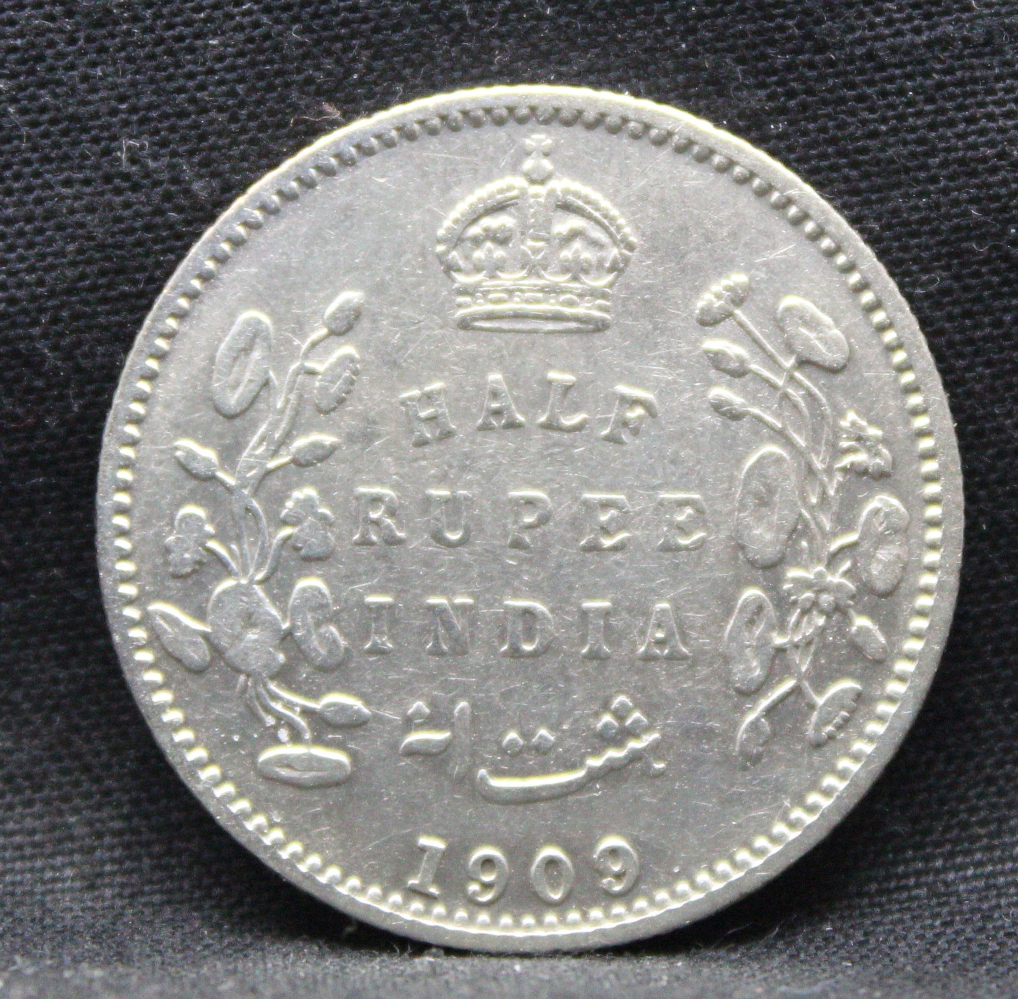 Half Rupee 1909 Edward VII Silver coins